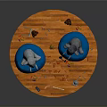 Two Elephant Dolls On Blue Bean Bags With Colorful Blocks Small Toys And Orange Carpet
