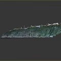 Modern Island Development Featuring Green Landscape Coastal Buildings And Recreational Areas
