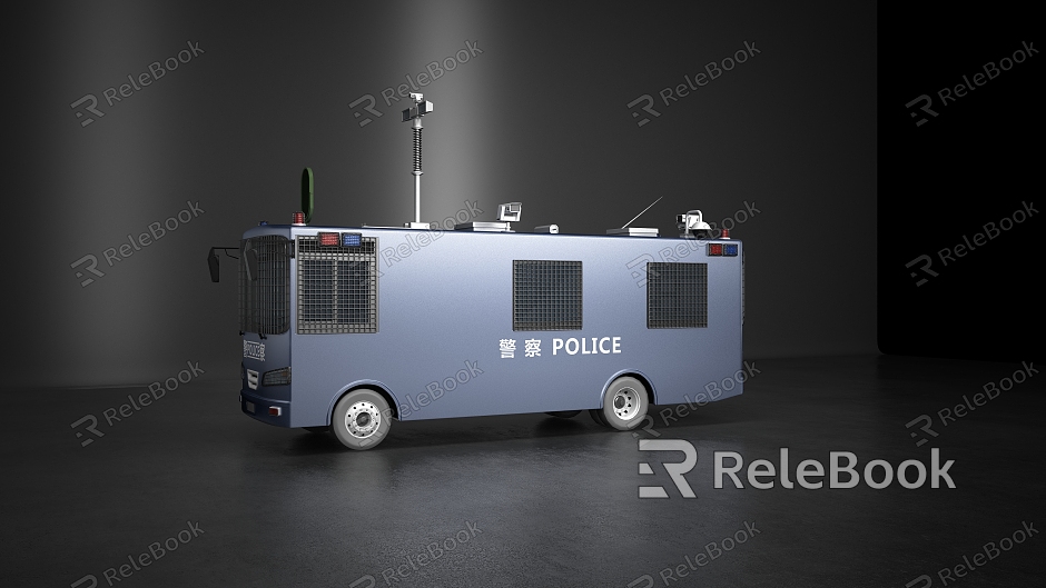 Modern Police Car Bulletproof Car Police Car Public Security Police Car model