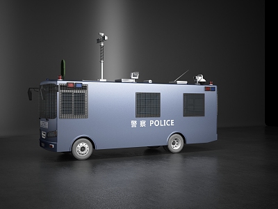 Modern Police Car Bulletproof Car Police Car Public Security Police Car model