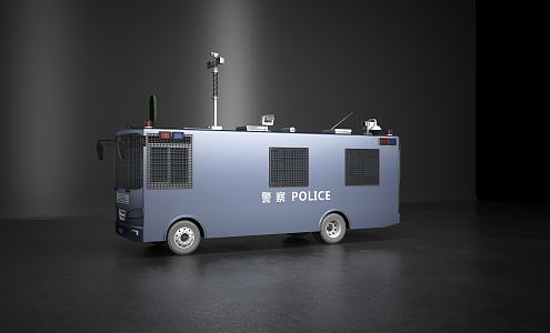 Modern Police Car Bulletproof Car Police Car Public Security Police Car 3d model