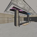 Modern YLZ Clothing Store Front With Glass Door And Displayed Clothes On Hangers