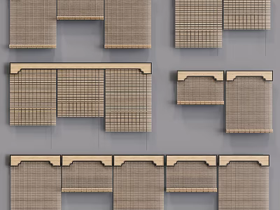 Different Modern Window Blinds Styles And Design Options For Home Decor 3d model