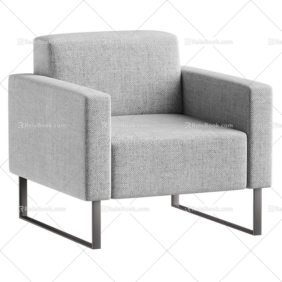 modern leisure chair armchair 3d model