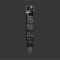 Modern Military Warship With Naval Deck Radar And Weapon Systems
