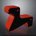 Red Horse Shaped Kids' Rocking Furniture With Fun Design And Safe Play Features