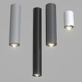 Modern Downlights And Spotlights With Sleek Design Gray And White LED Lighting
