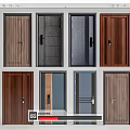 Various Styles Of Modern Security Doors With Different Color Options For Home Safety