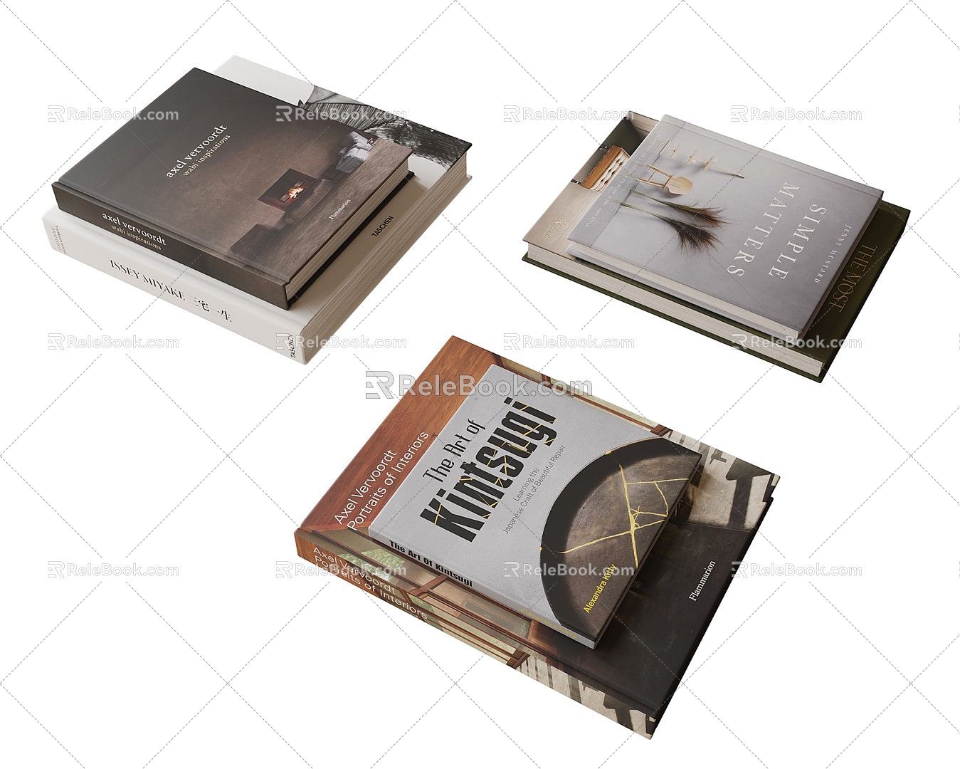 Modern Books Books 3d model