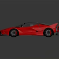 Red Sports Car With Black Roof Rear Spoiler And Streamlined Sporty Design