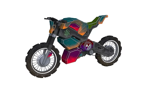 Motorcycle Cyberbike Sci-Fi Motorcycle 3d model