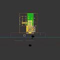 Modern Shopping Mall Lobby With Escalators Marble Pillars Ceiling Lights And Green Plants
