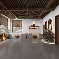 Traditional Chinese Medicine Clinic Lobby With Reception And Traditional Decor