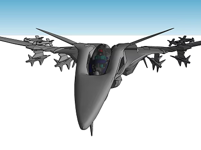 modern aircraft 3d model modern aircraft 3d model