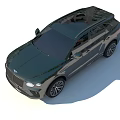 Dark Green Luxury SUV Car with Stylish Front Grille and Alloy Wheels