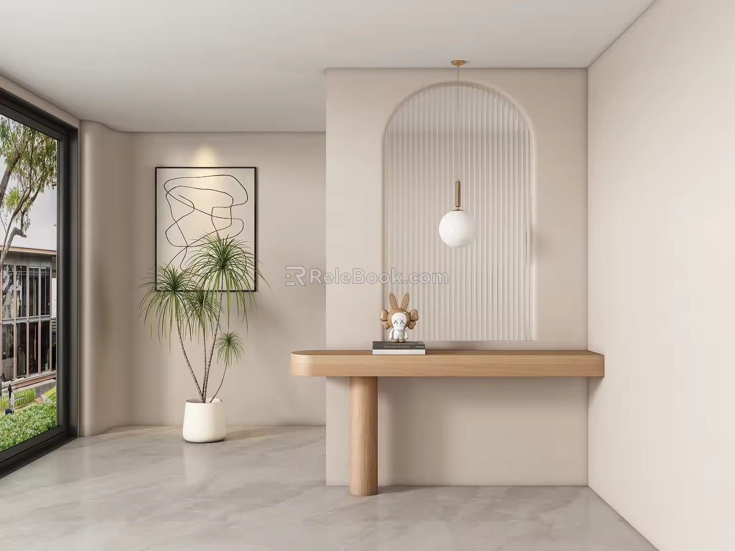 Entrance aisle partition 3d model