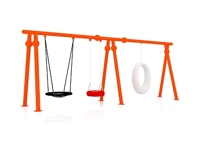 Multiplayer Swing Outdoor Swing Venue Swing Children Swing Rack Multifunctional Swing 3d model