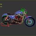 Motorcycle Two-wheeled Motorcycle Cross-country Motorcycle Road Race Motorcycle Motor Vehicle Transport 3d model