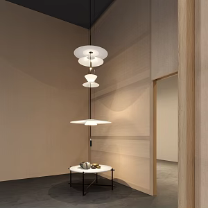 Modern chandelier 3d model