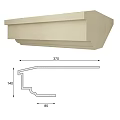 Simple European gypsum line gypsum line combination 3d model
