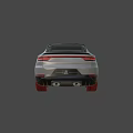 White Porsche SUV with Black Convertible Roof and Sporty Front Fascia Black Wheels Design
