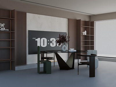 Modern table combination 3d model