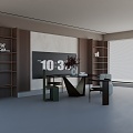 Modern table combination 3d model