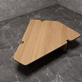 Unique Irregular Shaped Wooden Side Table For Modern Living Room Decor