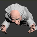 Wise Old Man Old Man Ancient Old Man Ancient Wise Warlock Taoist priest wizard mage 3d model