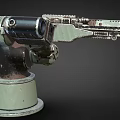 Light machine gun Turret machine gun Turret machine gun Turret machine gun weapon shell 3d model