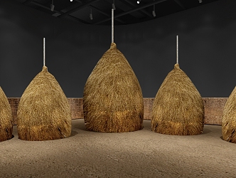 New Chinese style hay leaf haystack 3d model