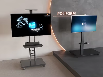 Modern POLIFORM TV With Sleek Stands And High Quality Display Screens 3d model