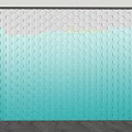Modern Interior Wall Panel With Gradient Color And Geometric Patterns