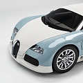 Modern sports car Bugatti sports car 3d model