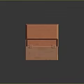 Red Wooden Clothing Storage Cabinet With Flip Top And Drawer Design