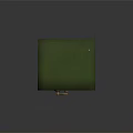 Vintage Green Furniture Safe Cabinet With Golden Metal Locks And Handles