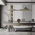 New Chinese Style Study 3d model