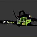 16 Inch Chainsaw with Black and Green Design Powerful Engine and Ergonomic Handle