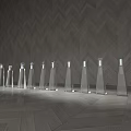 Modern Stylish Display Shelves with Glass Panels for Boutique Retail Product Arrangement and Organization