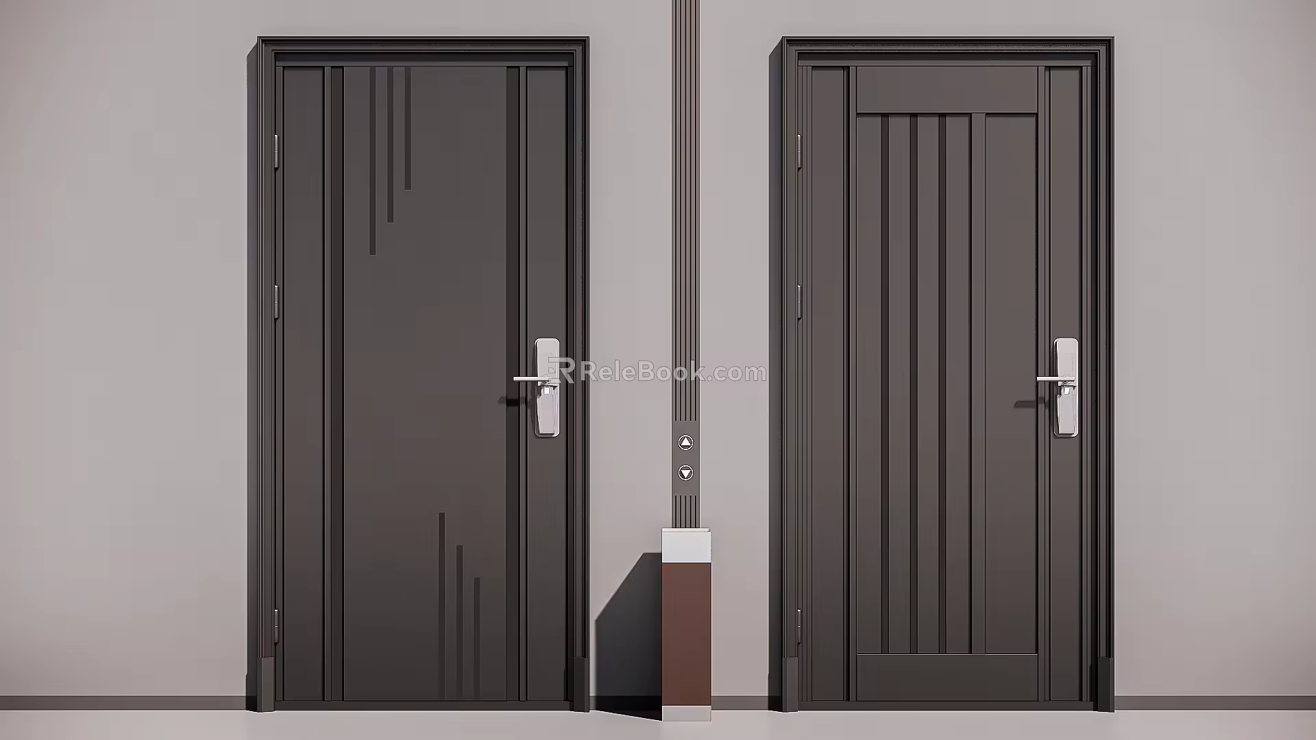 Modern security door 3d model