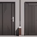 Modern security door 3d model