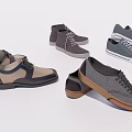 Chic Casual Shoes With Various Colors Lace Up Design And Contrasting Brown Soles