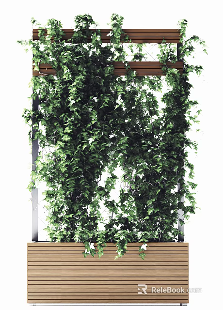 Lush Green Hanging Vines With Dense Leafy Foliage For Natural Decor Design 3d model 