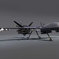 Modern Military Drone Weapon System Featuring Long Range Surveillance And Strike Capabilities 3d model