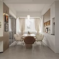 Bright Modern Open Plan Living And Dining Room Interior Design With Cozy Home Furnishings