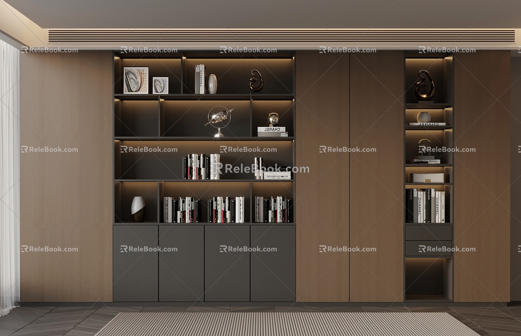 Italian Bookcase 3d model