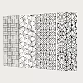 Decorative Wall Panels Featuring Various Geometric Patterns And Textured Surface Designs For Interior Decoration 3d model