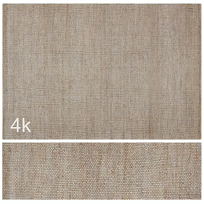 High Definition 4K Square Carpet With Natural Woven Texture And Neutral Tones For Home Decor 3d model