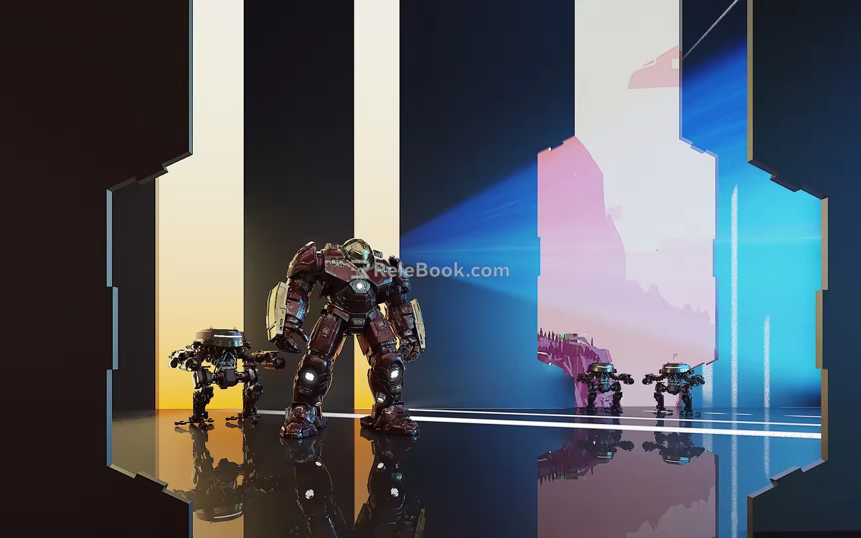 Modern Robots 3d model