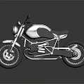 Sleek Black Modern Motorcycle Design With Streamlined Tank And Alloy Wheels